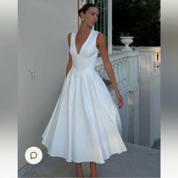 Meshki White Halter Dress - Picture 2 of 3